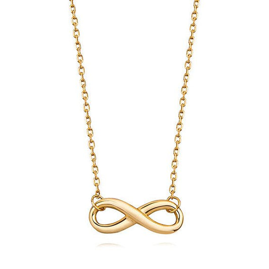 Gold-plated silver necklace Infinity - #jewelry for women# - Starry Silver