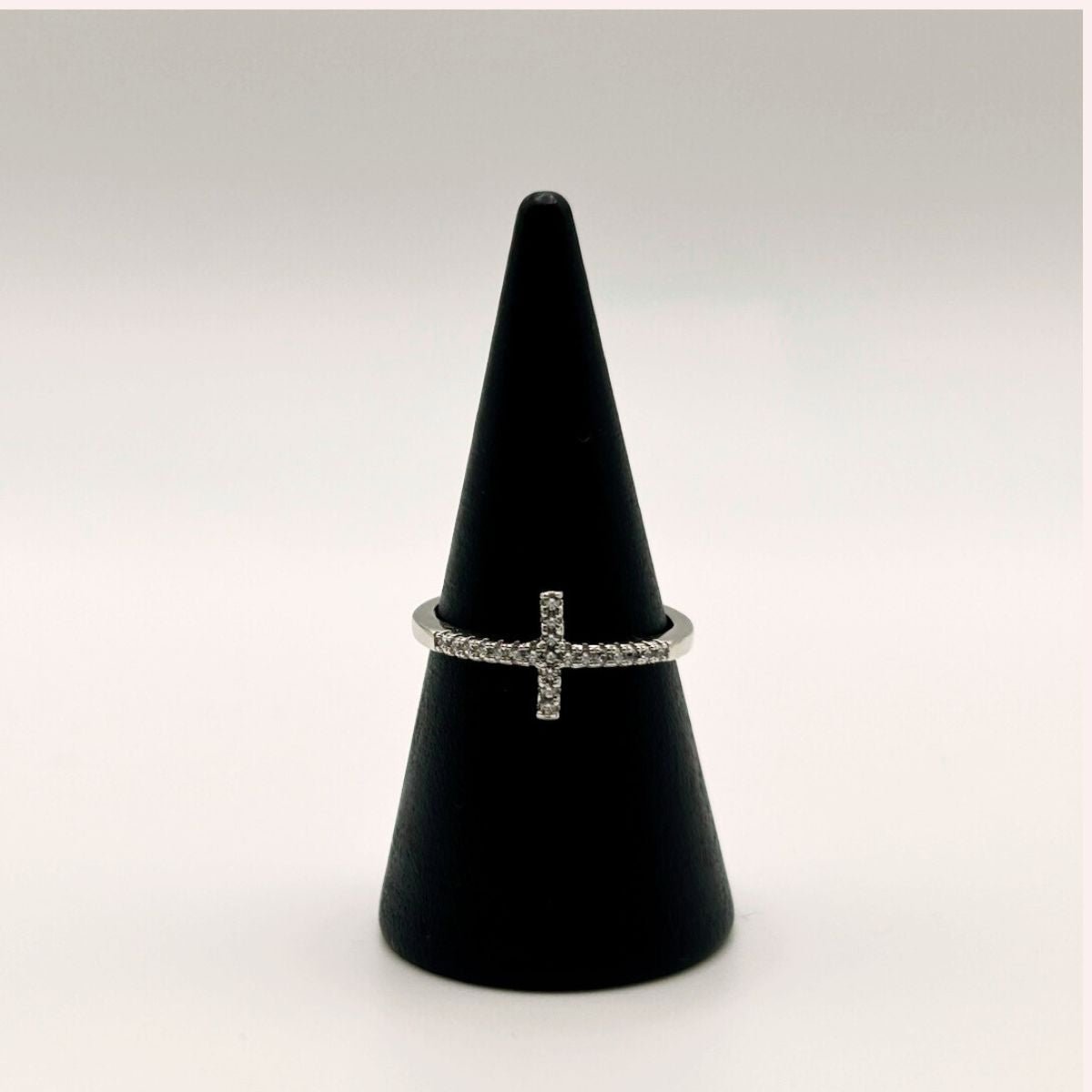 Silver ring cz cross - #jewelry for women# - Starry Silver