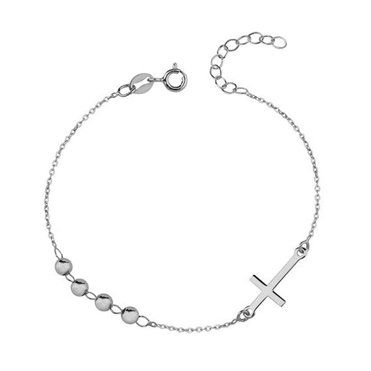 Silver bracelet with cross - #jewelry for women# - Starry Silver