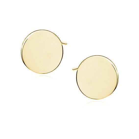 Gold-plated silver earrings circles - #jewelry for women# - Starry Silver