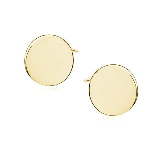 Gold-plated silver earrings circles - #jewelry for women# - Starry Silver