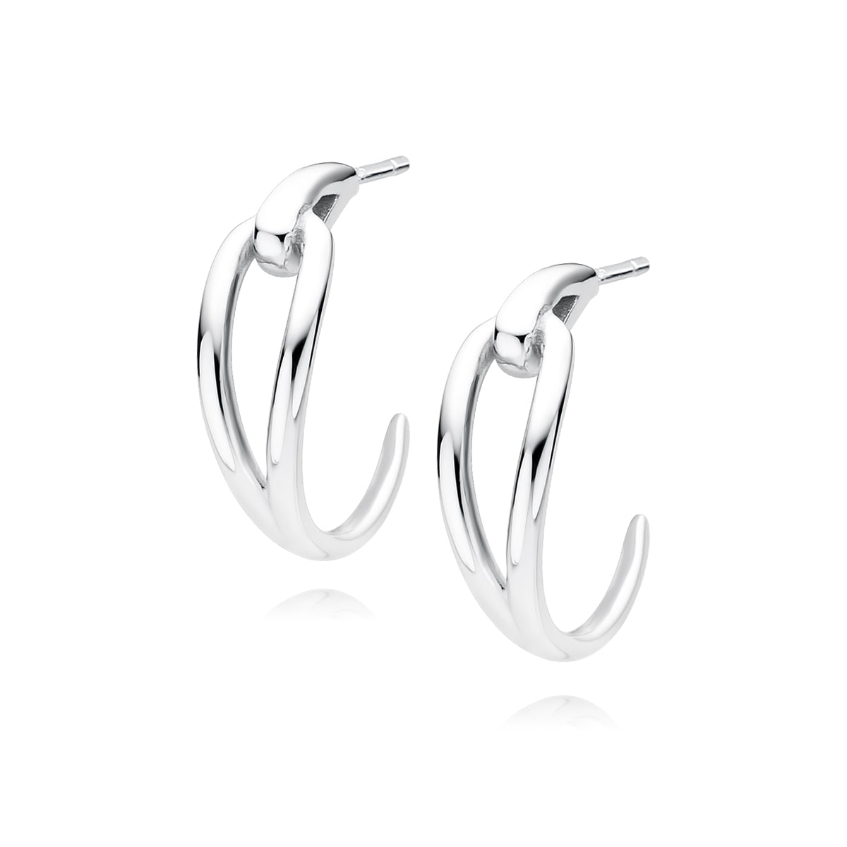 Silver earrings - hoops - #jewelry for women# - Starry Silver