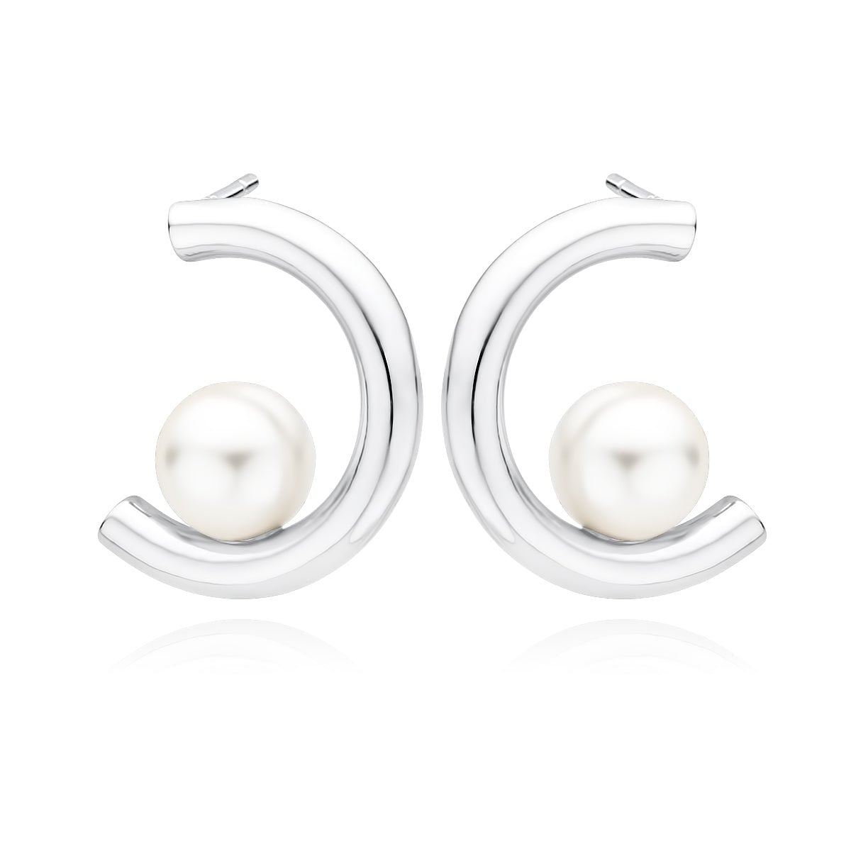 Silver earrings - pearl - #jewelry for women# - Starry Silver