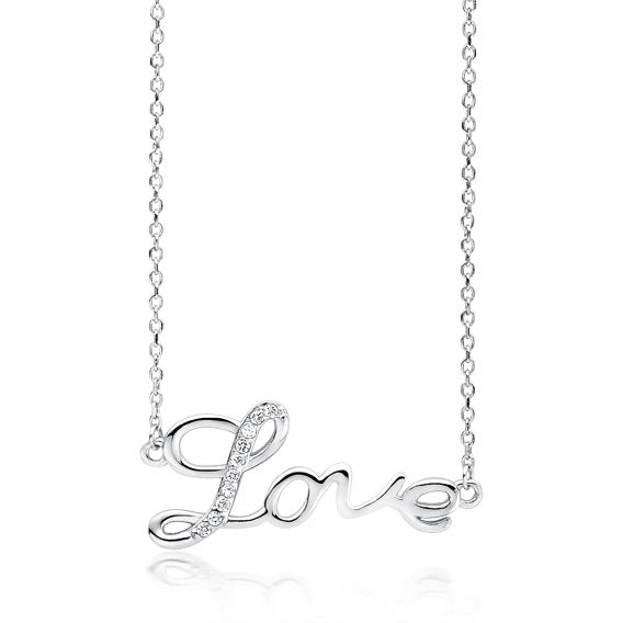 Silver necklace - Love - #jewelry for women# - Starry Silver