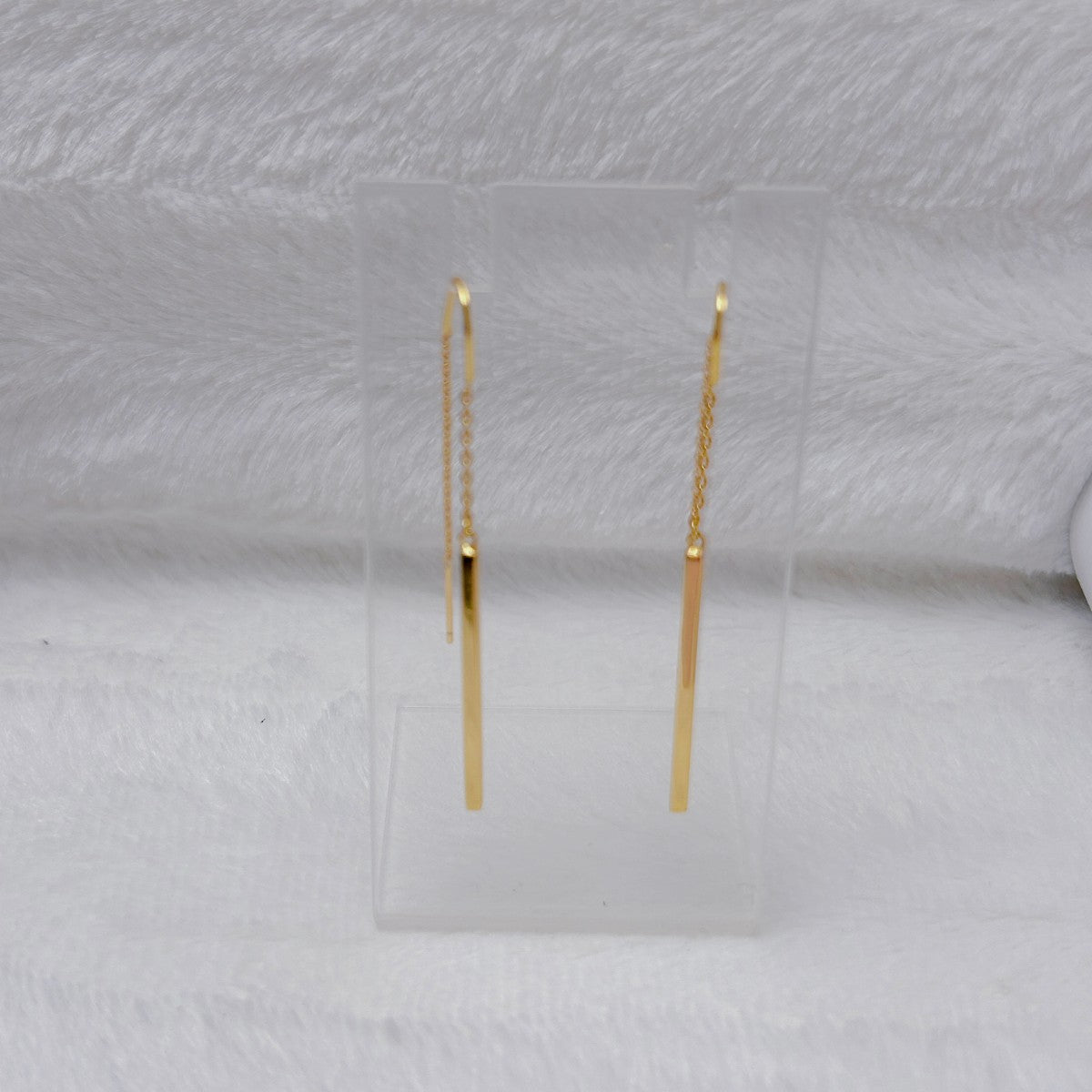 Gold-plated silver earrings - bar earrings - #jewelry for women# - Starry Silver