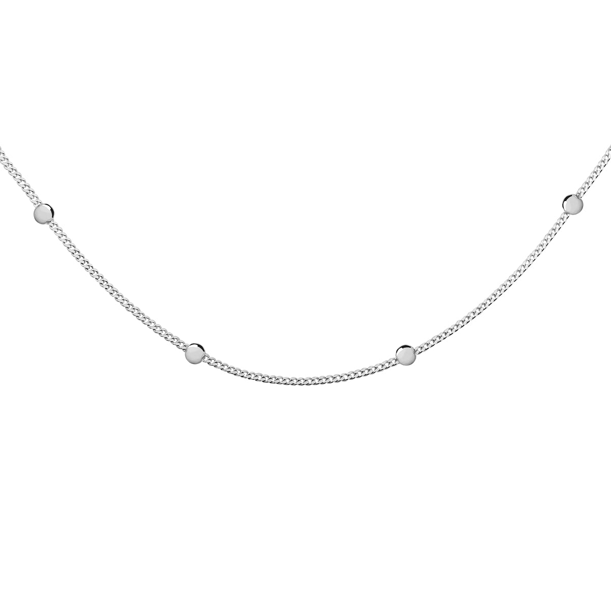 Silver choker necklace with balls - #jewelry for women# - Starry Silver