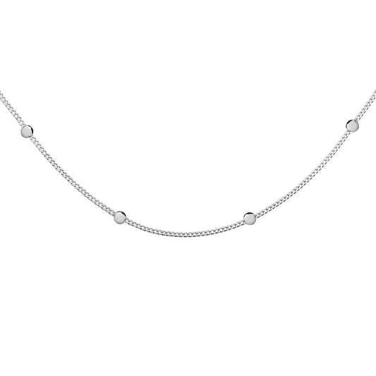 Silver choker necklace with balls - #jewelry for women# - Starry Silver