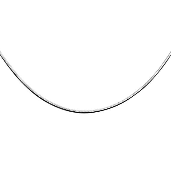 Silver choker - 8 sides snake chain necklace - #jewelry for women# - Starry Silver