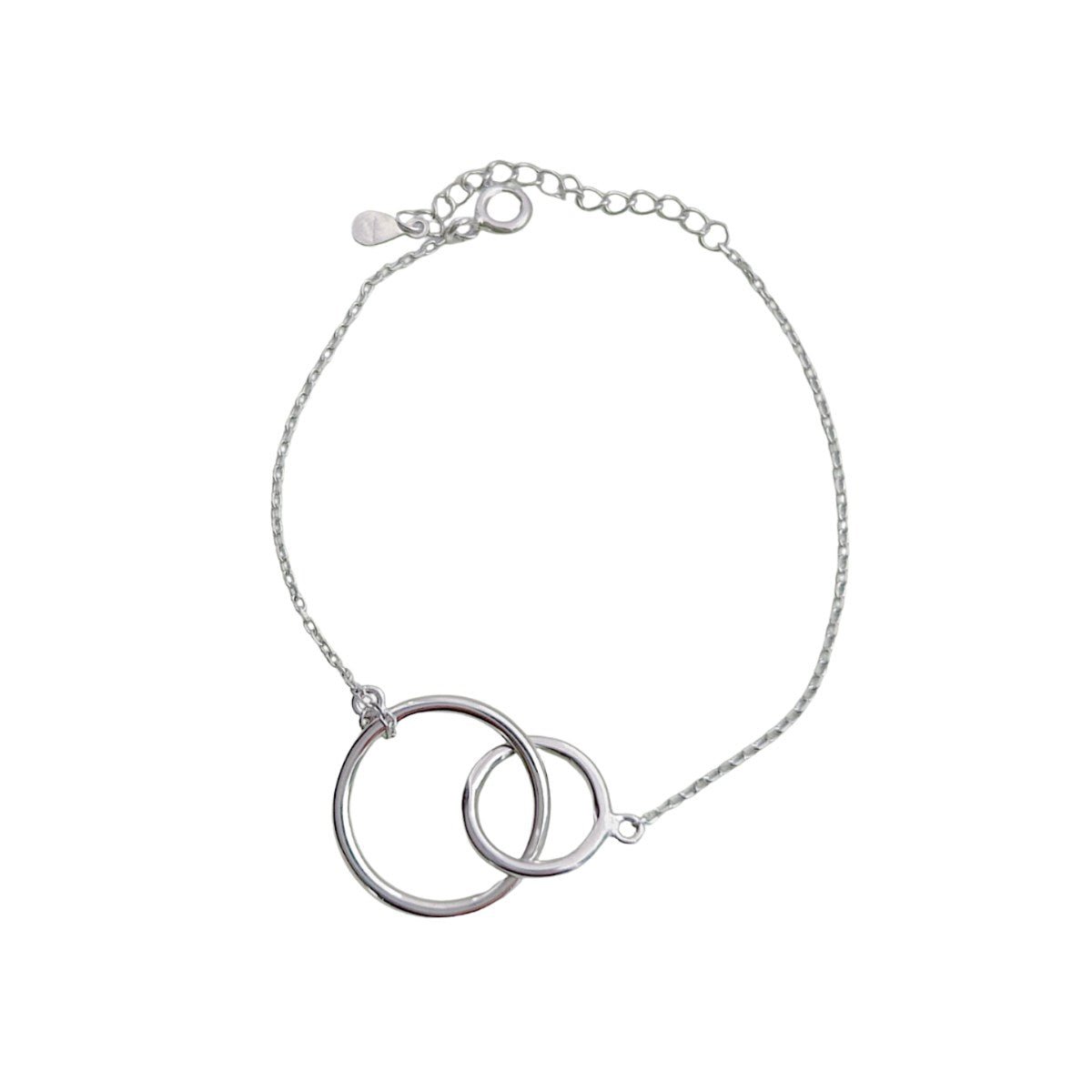 Silver bracelet - two circles - #jewelry for women# - Starry Silver