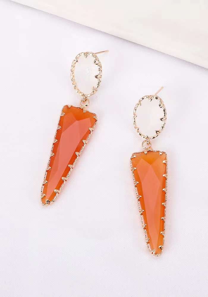 Zircon Earrings Chili - #jewelry for women# - Starry Silver